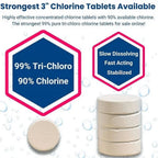 3 Inch Pool And Spa Chlorine Tablets - 50 Lbs