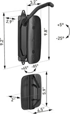 2-Pack Swivel Bike Wall Mount - Holds Up To 66 lbs