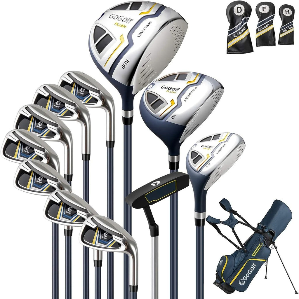 Men's Complete Golf Club Set With Stand Bag