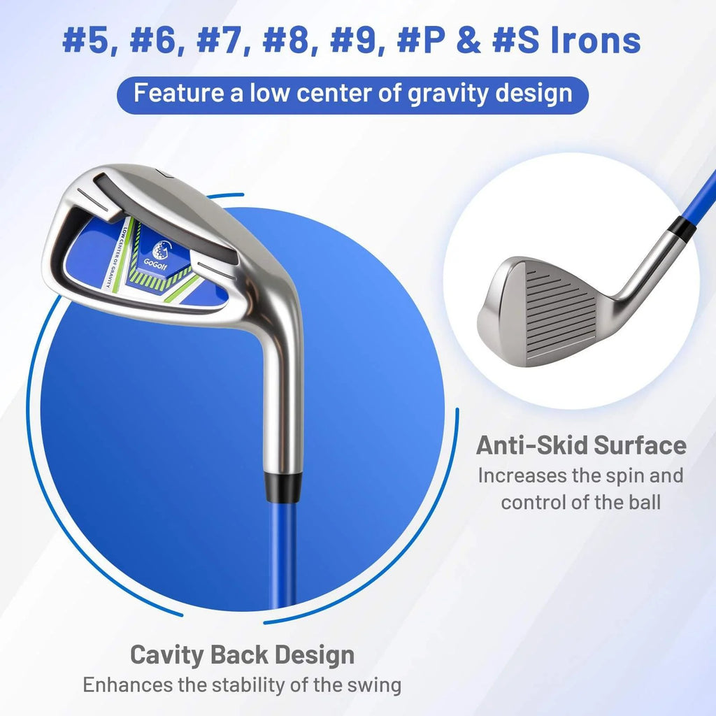 Men's Complete Golf Club Set With Stand Bag