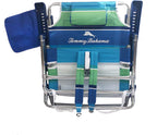 Tommy Bahama 2-Pack Backpack Beach Chairs With Storage Pouch And Towel Bar