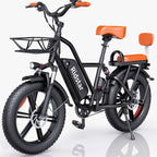 Electric Adult E-Bike 750W 48V 15AH 20in x 4.0 Fat Tire 2 Seater - UL2849