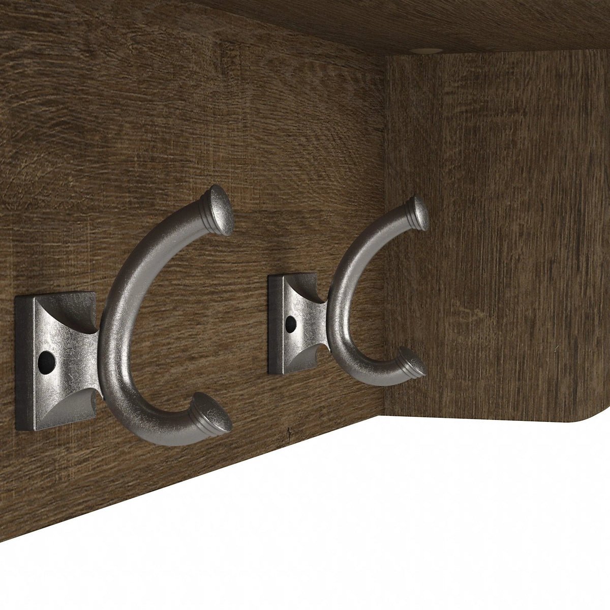 40 Inch Wall Mounted Coat Rack With Shelf and Cubbies