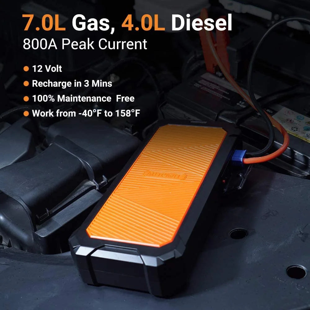 Autowit Battery-Less Portable Car Jump Starter With Carrying Case - SuperCap 2