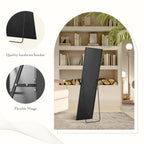 Full-Length Floor Mirror With Stand, Aluminum Alloy Frame - 71x30