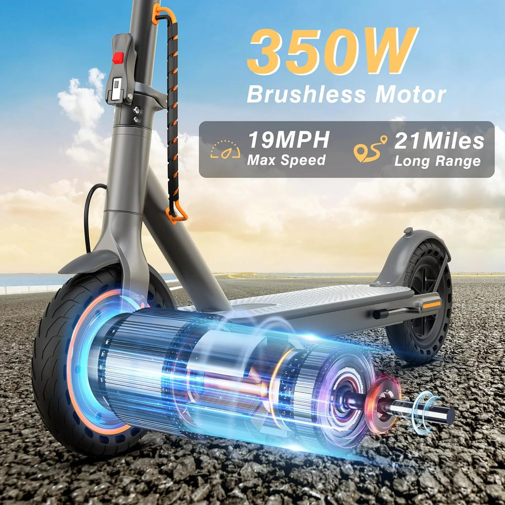 Electric Scooter With 350W/500W Motor And 22 Mph Top Speed