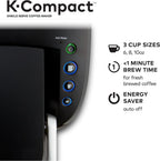 Keurig K-Compact Single-Serve K-Cup Pod Coffee Maker, Black, 36 oz - MAIN-85544