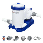 Bestway Flowclear Above-Ground Pool Filter Pump, 2500 GPH, 18.9 Inches - 58392E