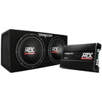 12-Inch Dual Loaded Car Subwoofer With Enclosure And Amplifier