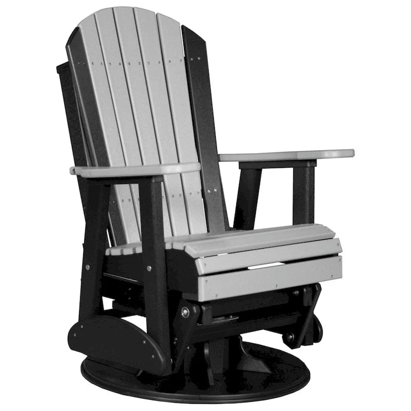 Poly Lumber Adirondack Swivel Glider Chair - 30W x 28D x 44H