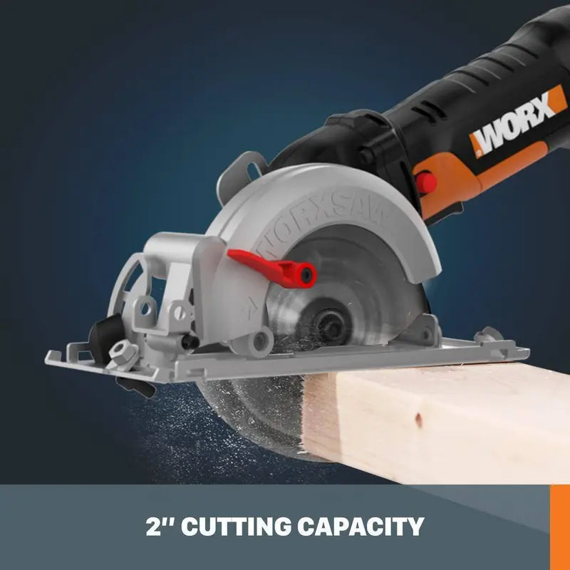 Worx WorxSaw 4.5 Amp Compact Circular Saw, 4-1/2 Inch Blade - WX439L
