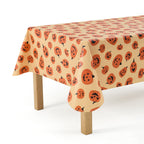 Way To Celebrate Halloween PEVA Tablecloth, Indoor & Outdoor Table 60" x 84" - Pumpkin Toss