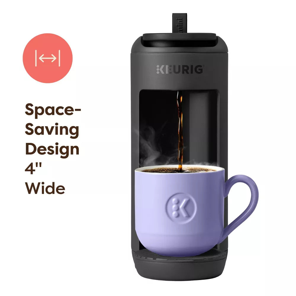 Keurig Single-Serve K-Cup Pod Coffee Maker, 4in Wide, 12 oz, Black - K-Mini Mate