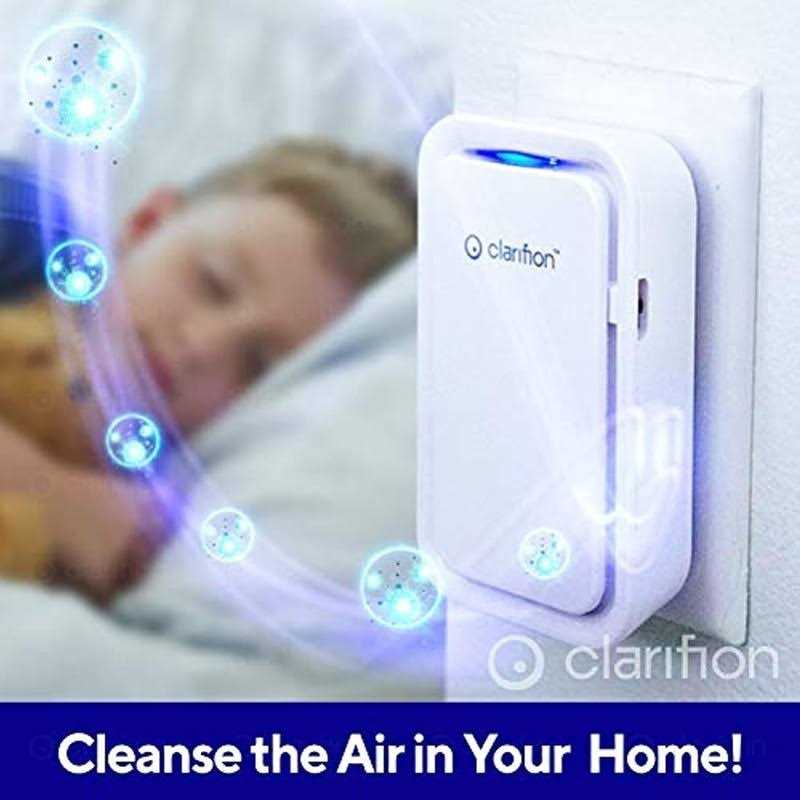 Clarifion Air Ionizer For Home - Negative Ion Filtration System