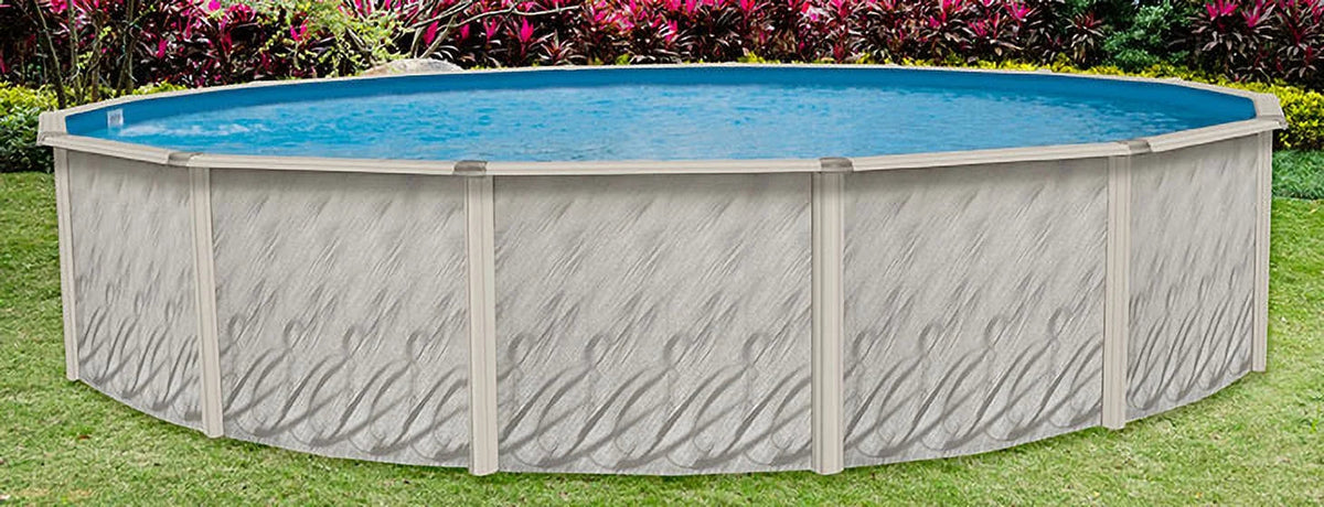 Lake Effect Pools Above-Ground Swimming Pool, 12' Round, 52 in Wall - Meadows