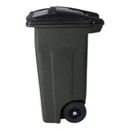Toter 32 Gallon Green Trash Can With Quiet Wheels And Attached Lid - ANA32-55410