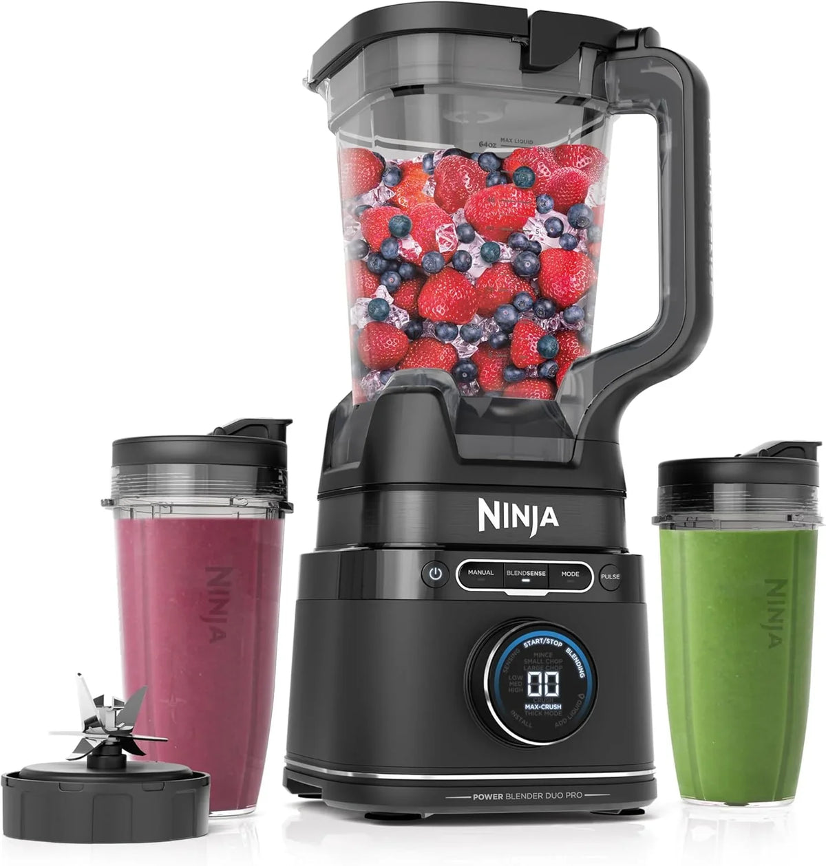 Ninja Blender, Silver, 72 Fluid Ounces, 1800 Peak Watt Motor Base