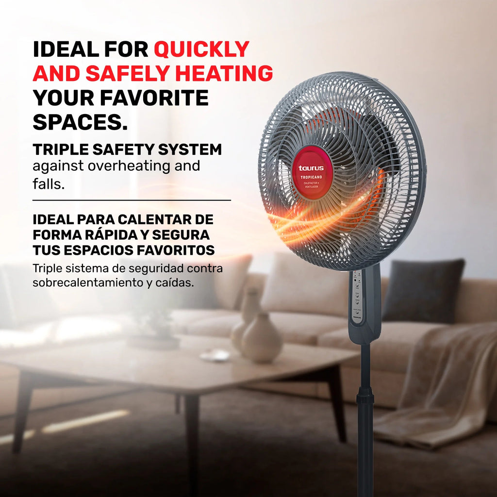Taurus Tropicano 2-in-1 Fan And Space Heater - Tropicano