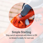 Husqvarna Gas Handheld Leaf Blower 28-cc 1.1-HP 2-Cycle 470-CFM 170-MPH 12.5-N - 125B