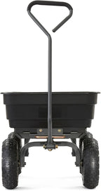 Gorilla Carts Utility Dump Wagon 6 Cubic Feet 1200 lb Capacity Black - GOR6PS