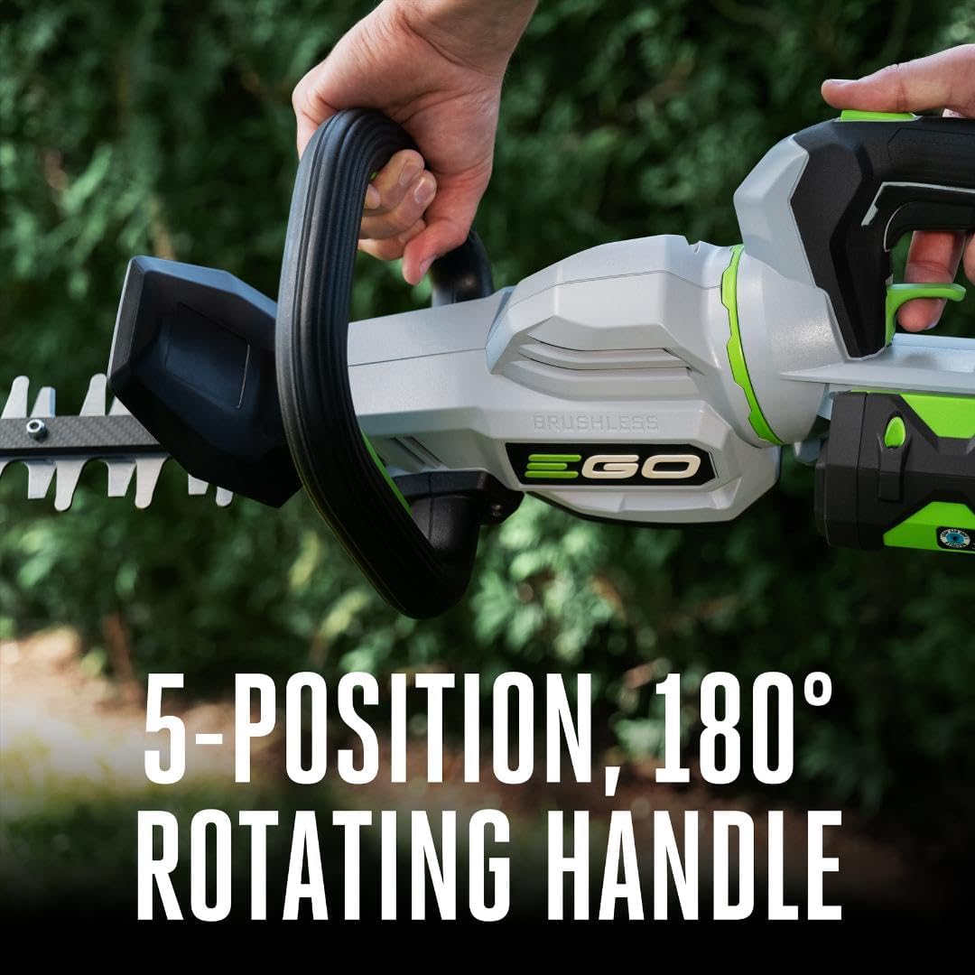 EGO Power+ Cordless Electric Hedge Trimmer 26 Inch With 56V 2.5Ah Battery And Charger - HT2601