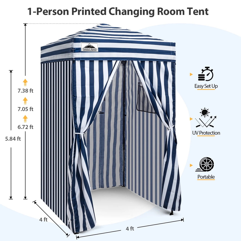 EAGLE PEAK Ultra Compact 4 ft x 4 ft Pop-Up Changing Room Canopy - Flex