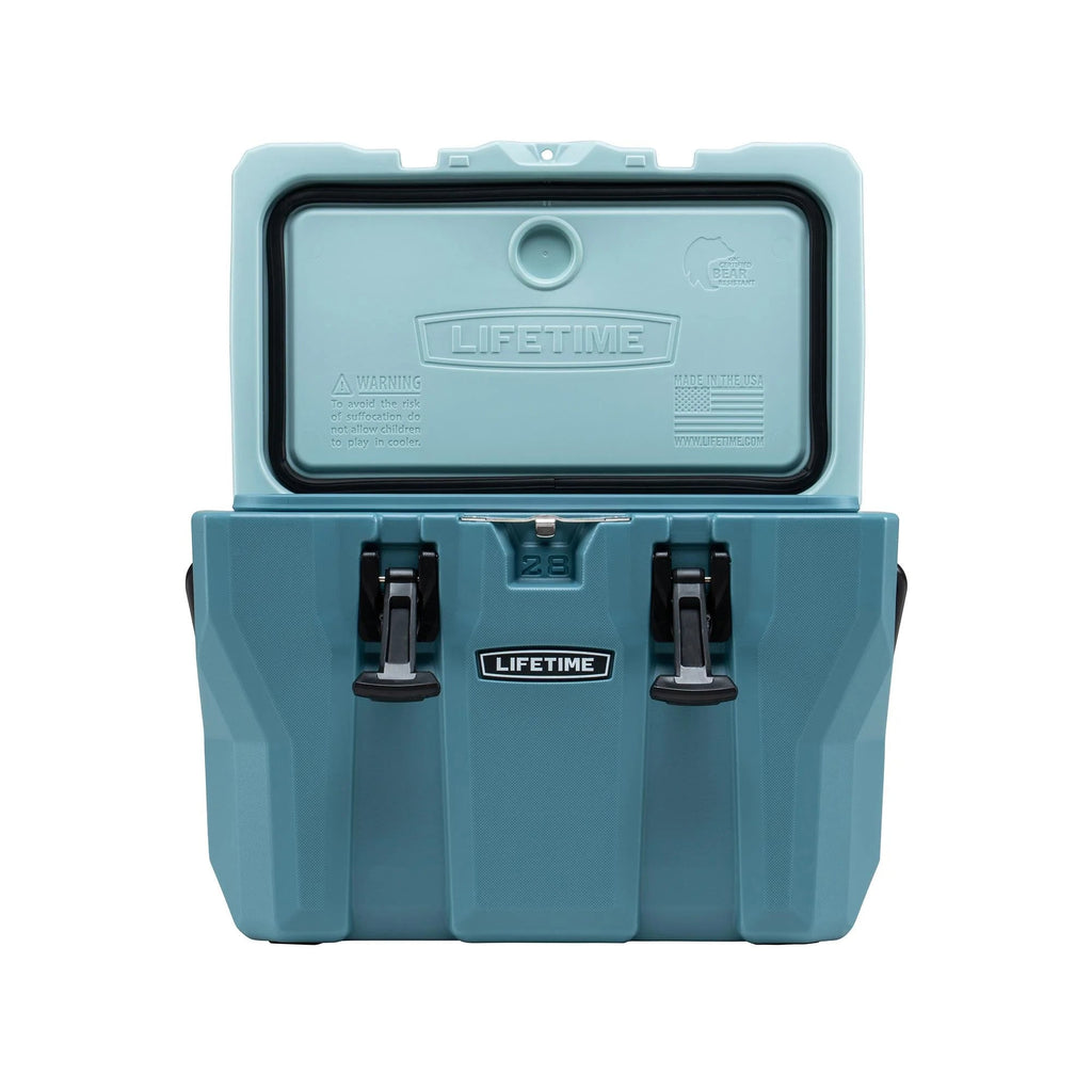 Lifetime Bear-Resistant High Performance Camping Cooler, 28 qt, 20 Can Capacity, Boulder Gray - 91289