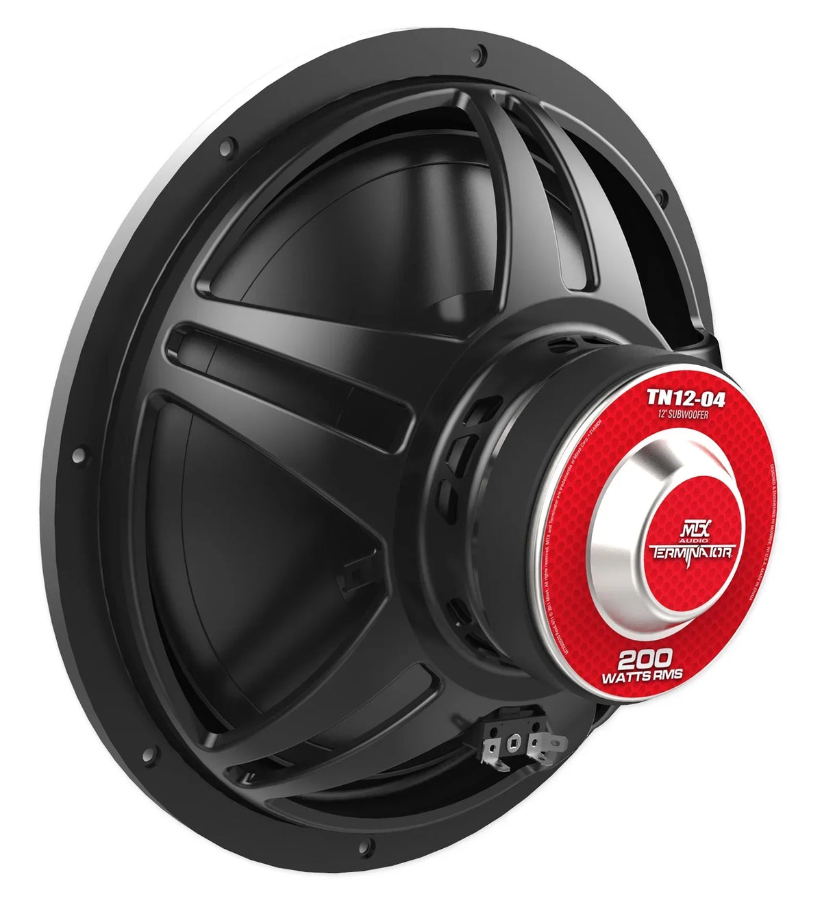 MTX Terminator TN12-04 12" 400 Watt Car Audio Subwoofer With Rockville RBS12 Vented Enclosure
