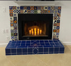Mexican Talavera Ceramic Tiles 4x4 - 100 Pieces, 10 Designs