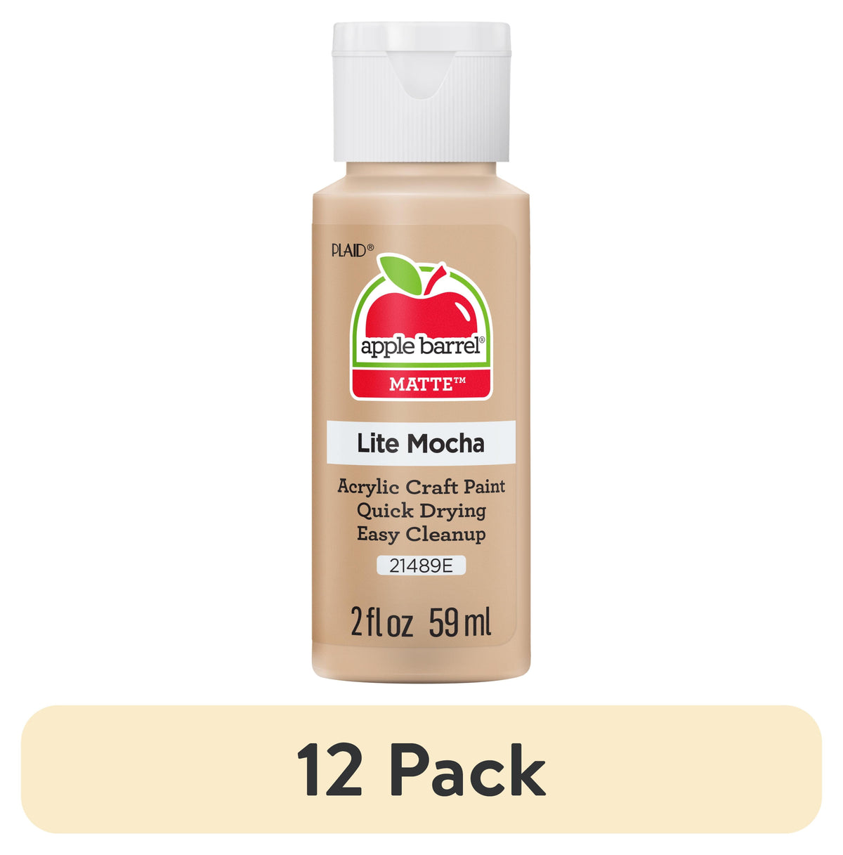 Apple Barrel Acrylic Craft Paint, Matte Finish, 2 fl oz