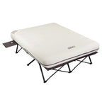 Camping Cot With Queen Air Mattress And Battery-Operated Pump