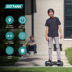 GOTRAX Hoverboard, 200W Motor, 6.5 inch LED Wheels, Blue - FX3