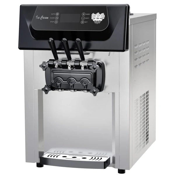 Commercial Soft Serve Ice Cream Machine, 2200W, 3 Flavor, 5.3-7.4 Gal/Hr - ICE_CREAM_MAKER