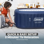 Coleman SaluSpa Atlantis AirJet Inflatable Hot Tub, 4 to 6 Person, 140 Air Jets, 71 x 28 in