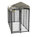 Welded Wire Dog Fence Kennel Kit, 4 ft. x 8 ft. x 6 ft.