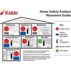 Kidde Hardwired Ionization Smoke Alarm With 9V Battery Backup - i12060