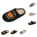 SAWOBUUN Womens Mens Halloween Pumpkin Slippers Cozy Fuzzy Closed Toe House Slippers Fall Harvest Plush Warm Indoor Slippers