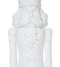 Holiday Time Lighted Musical Nutcracker Statue 75 inch / 6 Foot White - 2025