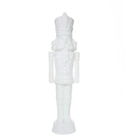 Holiday Time Lighted Musical Nutcracker Statue 75 inch / 6 Foot White - 2025