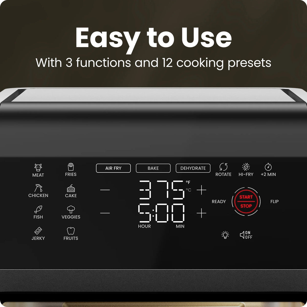 Chefman Digital Air Fryer With Rotisserie, 10 Qt, 17 Presets - CRJ38-10-RDO-V2