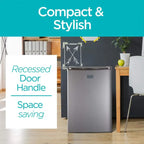 BLACK+DECKER 2.5 cu. ft. Mini Fridge With Freezer, Stainless Look - BCRK25V