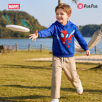 Marvel Spider-Man Boys Hoodies Peter Parker Blue Graphic Pullover Tops Halloween Sweatshirts Toddlers Kids 4-5T