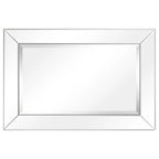 Rectangular Clear Beveled Wall Mirror - 3 Sizes