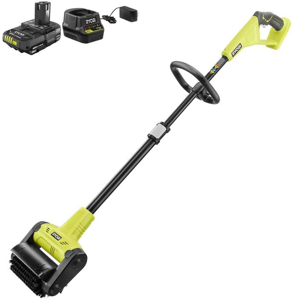 RYOBI ONE+ 18V Cordless Outdoor Patio Cleaner With 2.0 Ah Battery And Charger