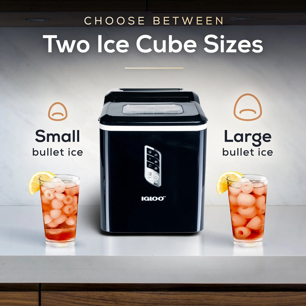 Igloo Self-Cleaning Countertop Ice Maker, 1.5 qt, 26 lbs/24 Hours, Aqua