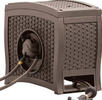 Suncast Aquawinder 125 Wicker Garden Hose Reel - Java