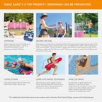 INTEX Rectangular Metal Frame Above Ground Swimming Pool, Pink, 7ft x 23in