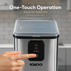 Igloo Self-Cleaning Countertop Ice Maker, 26 lbs. Per Day, 8 Pieces Every 7-8 Minutes, Aqua