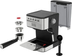 BLACK+DECKER 15-Bar Semi-Automatic Espresso And Cappuccino Maker - Stainless Steel