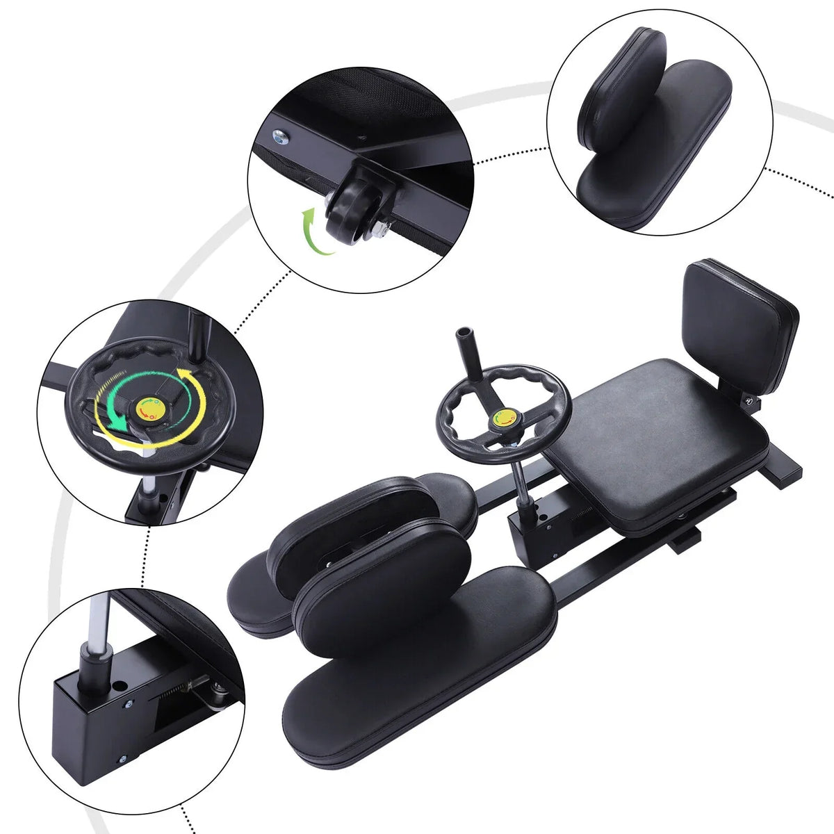 DENEST Pro Leg Stretcher Split Leg Training Machine, 180 Degree